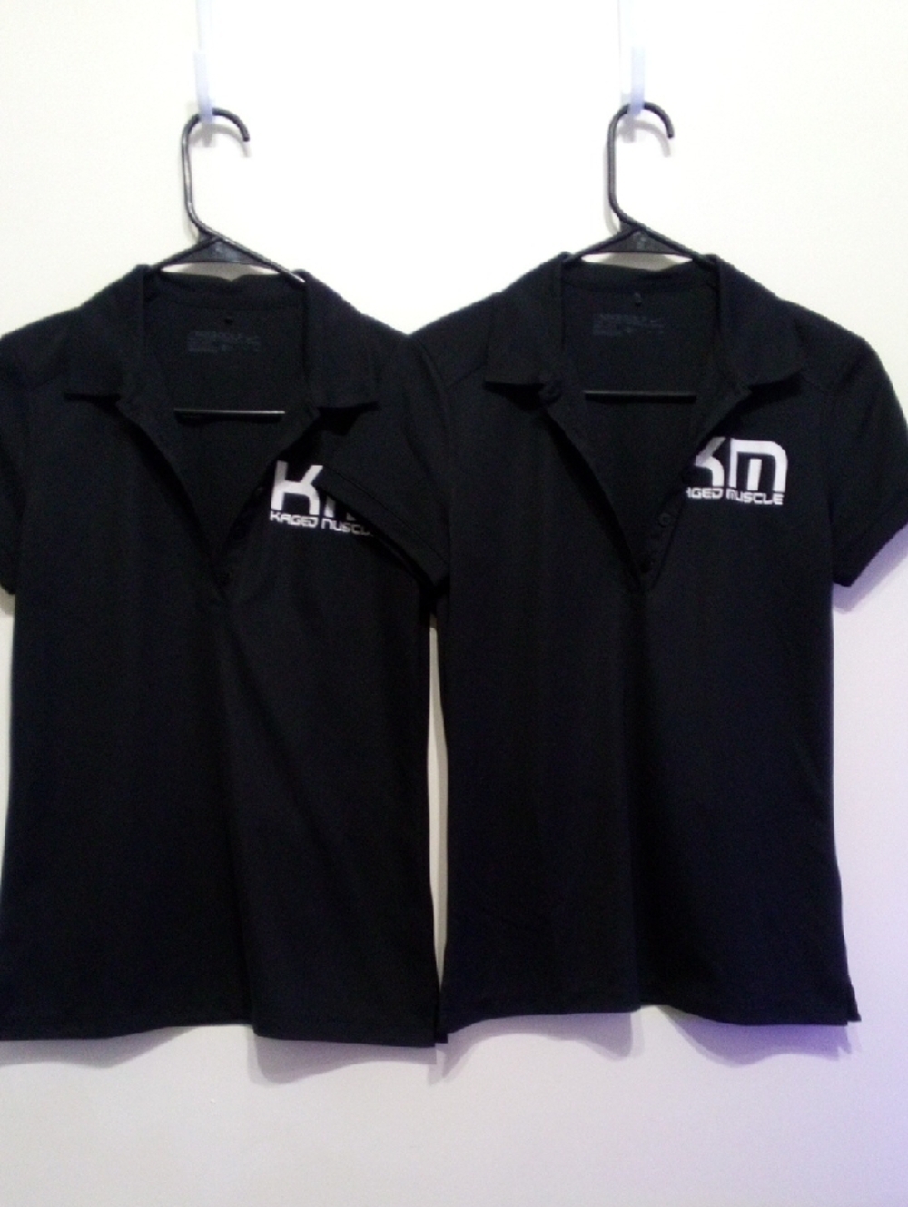 2 Nike Black‎ Dri-FIT Golf Tees